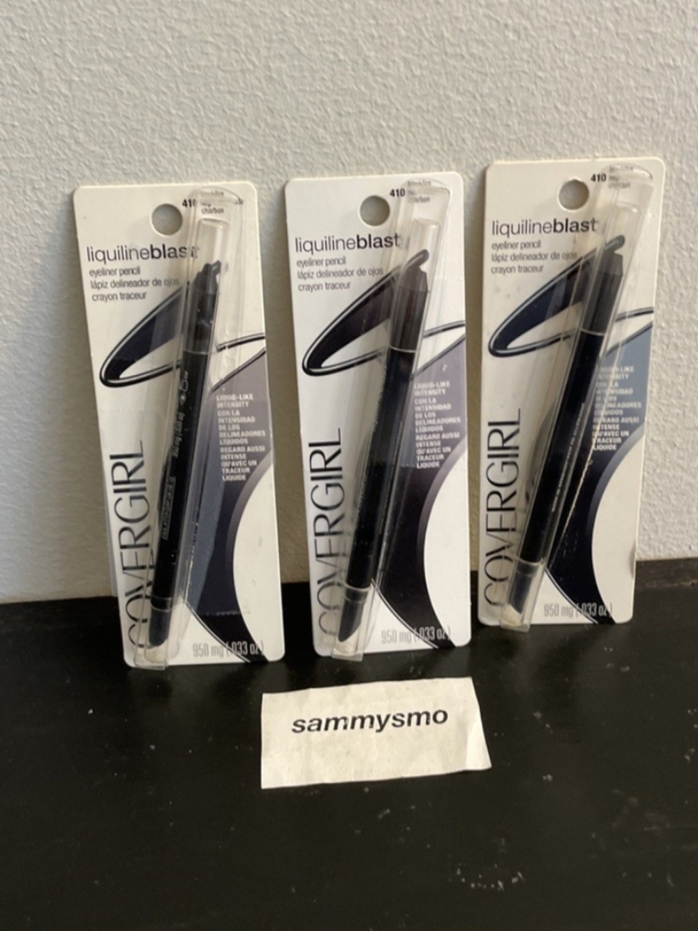 COVERGIRL LiquilineBlast Eyeliner Pencil # 410 BLACKFIRE, x3 Discontinued READ